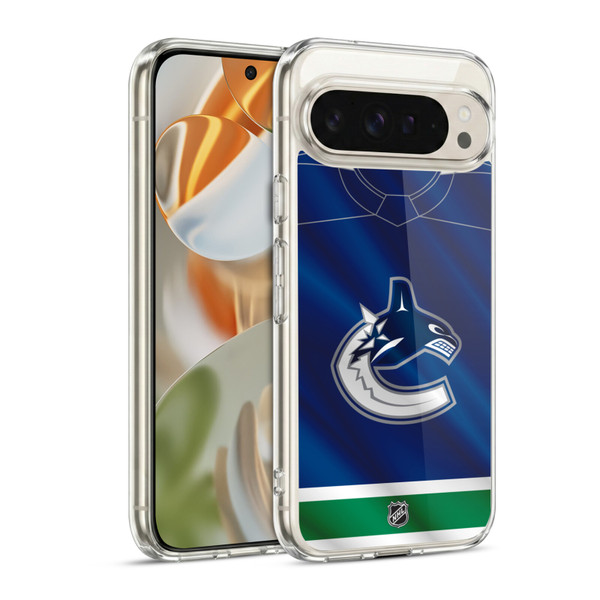 NHL Vancouver Canucks Jersey Soft Gel Case for Google Pixel 9 / Pixel 9 Pro