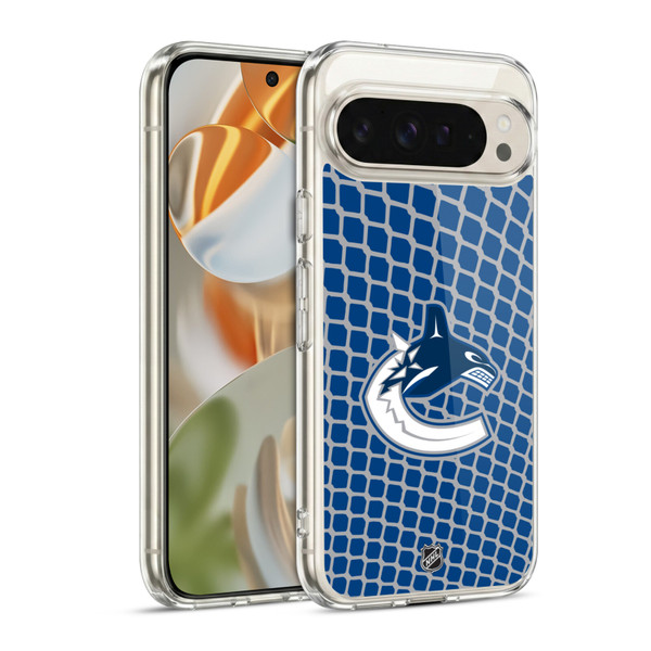 NHL Vancouver Canucks Net Pattern Soft Gel Case for Google Pixel 9 / Pixel 9 Pro