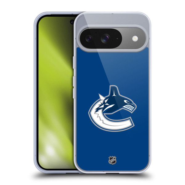 NHL Vancouver Canucks Plain Soft Gel Case for Google Pixel 9 / Pixel 9 Pro