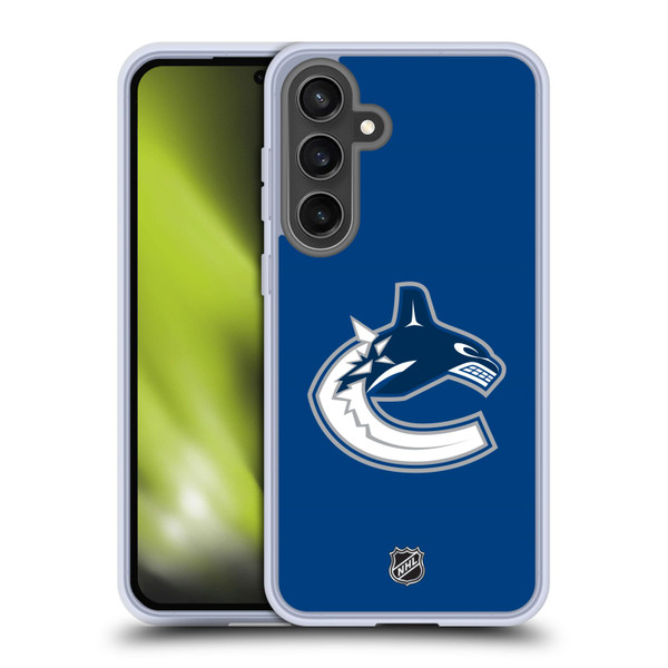 NHL Vancouver Canucks Plain Soft Gel Case for Samsung Galaxy S24 FE