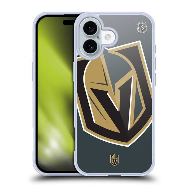 NHL Vegas Golden Knights Oversized Soft Gel Case for Apple iPhone 16