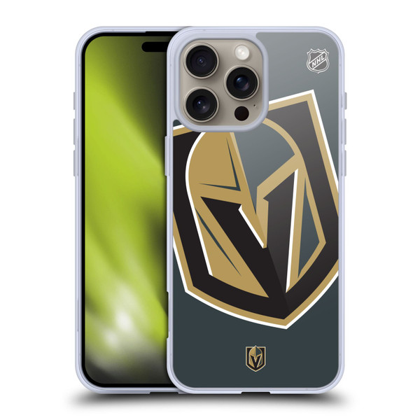 NHL Vegas Golden Knights Oversized Soft Gel Case for Apple iPhone 16 Pro Max