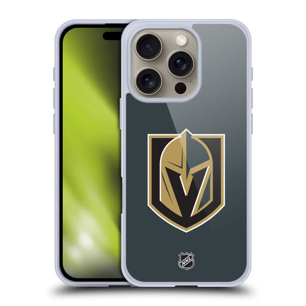 NHL Vegas Golden Knights Plain Soft Gel Case for Apple iPhone 16 Pro