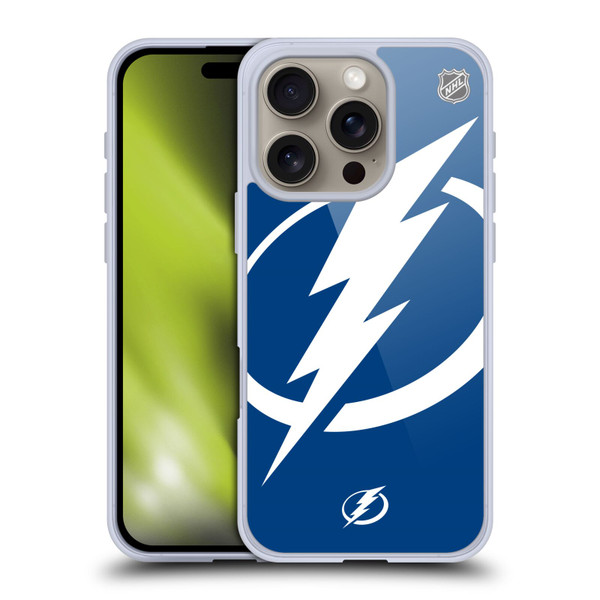 NHL Tampa Bay Lightning Oversized Soft Gel Case for Apple iPhone 16 Pro
