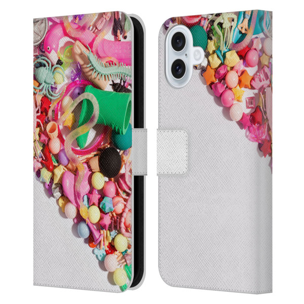 Pepino De Mar Patterns 2 Toy Leather Book Wallet Case Cover For Apple iPhone 16 Plus