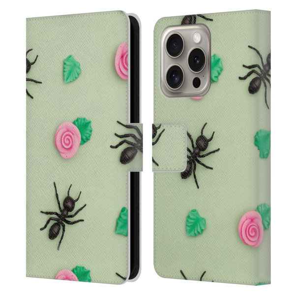 Pepino De Mar Patterns 2 Ant Leather Book Wallet Case Cover For Apple iPhone 16 Pro