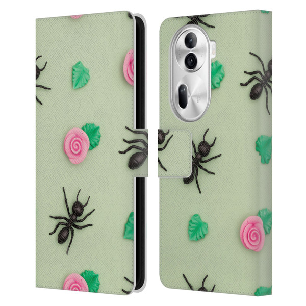 Pepino De Mar Patterns 2 Ant Leather Book Wallet Case Cover For OPPO Reno11