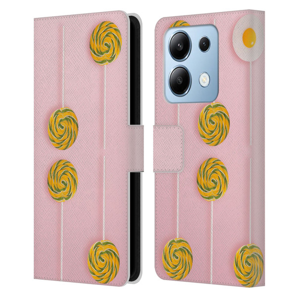 Pepino De Mar Patterns 2 Lollipop Leather Book Wallet Case Cover For Xiaomi Redmi Note 13/13 Pro 5G