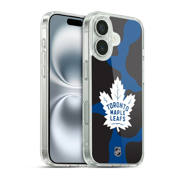 NHL Toronto Maple Leafs Cow Pattern Soft Gel Case for Apple iPhone 16 & MagSafe