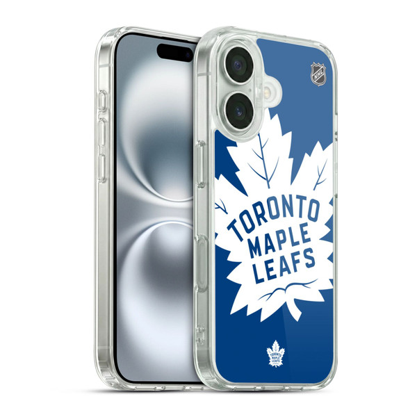 NHL Toronto Maple Leafs Oversized Soft Gel Case for Apple iPhone 16 & MagSafe