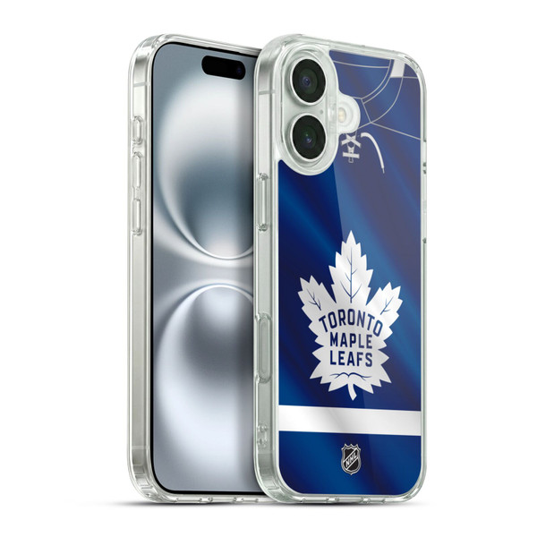 NHL Toronto Maple Leafs Jersey Soft Gel Case for Apple iPhone 16 Plus & MagSafe