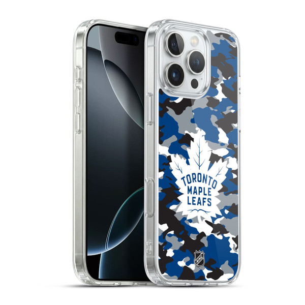 NHL Toronto Maple Leafs Camouflage Soft Gel Case for Apple iPhone 16 Pro Max & MagSafe