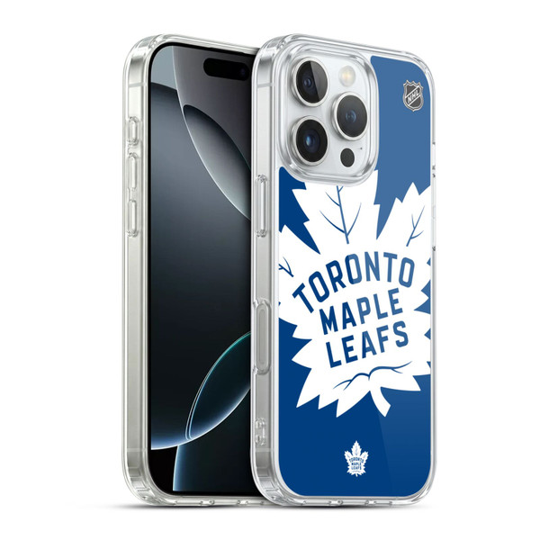 NHL Toronto Maple Leafs Oversized Soft Gel Case for Apple iPhone 16 Pro & MagSafe