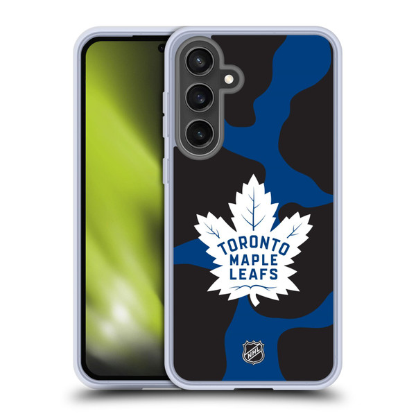 NHL Toronto Maple Leafs Cow Pattern Soft Gel Case for Samsung Galaxy S24 FE