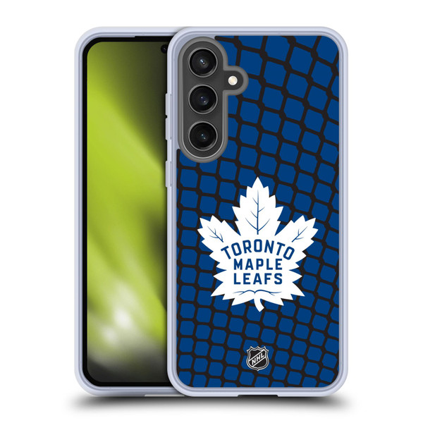 NHL Toronto Maple Leafs Net Pattern Soft Gel Case for Samsung Galaxy S24 FE