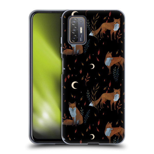 Episodic Drawing Art Foxes Pattern Soft Gel Case for HTC Desire 21 Pro 5G