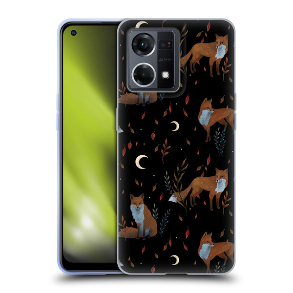Episodic Drawing Art Foxes Pattern Soft Gel Case for OPPO Reno8 4G