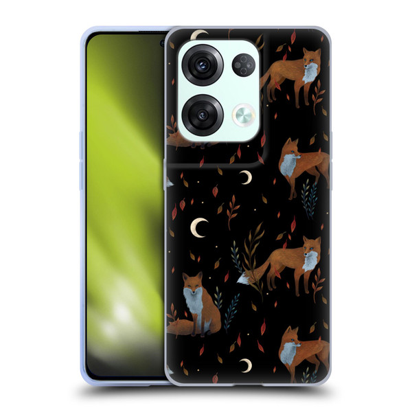 Episodic Drawing Art Foxes Pattern Soft Gel Case for OPPO Reno8 Pro