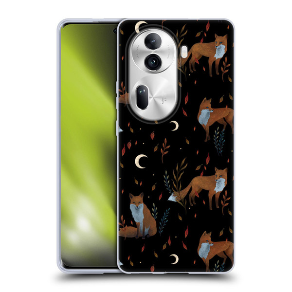 Episodic Drawing Art Foxes Pattern Soft Gel Case for OPPO Reno11 Pro