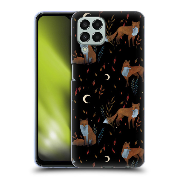 Episodic Drawing Art Foxes Pattern Soft Gel Case for Samsung Galaxy M33 (2022)