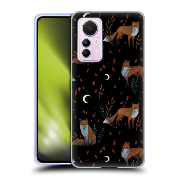Episodic Drawing Art Foxes Pattern Soft Gel Case for Xiaomi 12 Lite