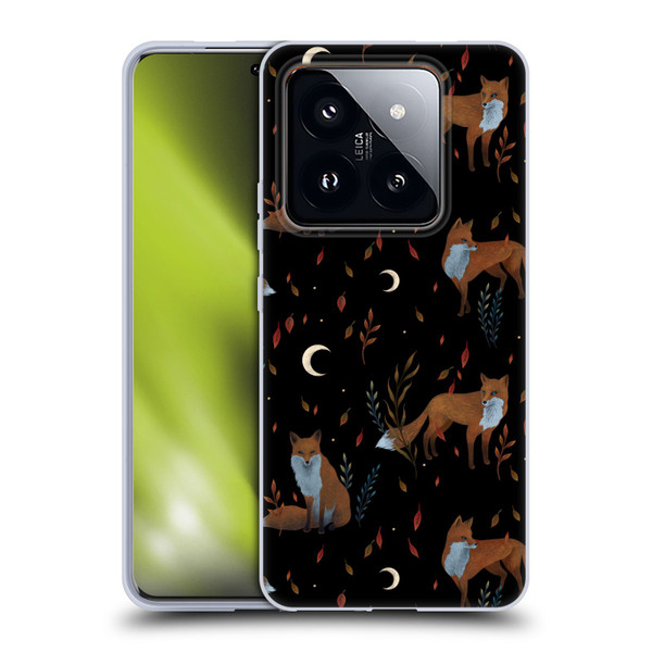 Episodic Drawing Art Foxes Pattern Soft Gel Case for Xiaomi 14 Pro