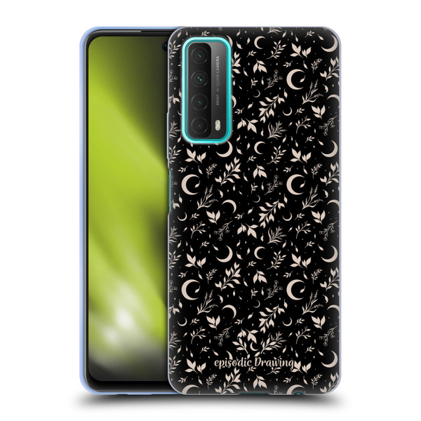 Episodic Drawing Florals & Serpents Moon Garden Soft Gel Case for Huawei P Smart (2021)