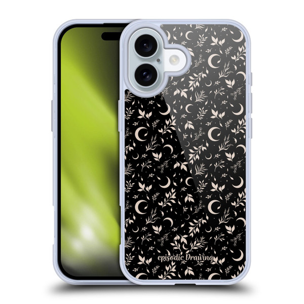 Episodic Drawing Florals & Serpents Moon Garden Soft Gel Case for Apple iPhone 16