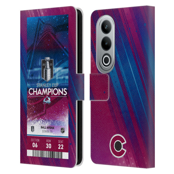 NHL 2022 Stanley Cup Champions Colorado Avalanche Ticket Leather Book Wallet Case Cover For OPPO OnePlus Ace 3V 5G