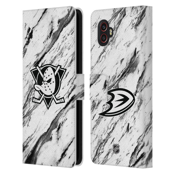 NHL Anaheim Ducks Marble Leather Book Wallet Case Cover For Samsung Galaxy Xcover6 Pro/Pro2 NHL Anaheim Ducks Marble Leather Book Wallet Case Cover For Samsung Galaxy Xcover6 Pro/Pro2