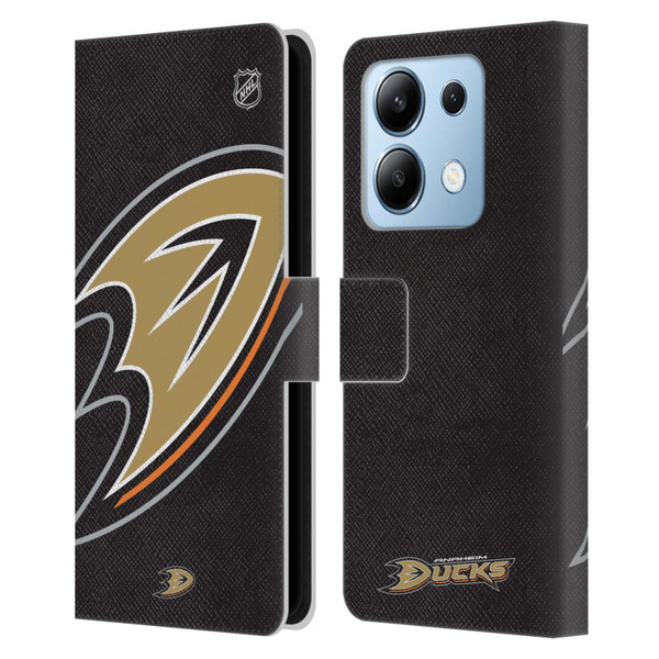 NHL Anaheim Ducks Oversized Leather Book Wallet Case Cover For Xiaomi Redmi Note 13/13 Pro 5G