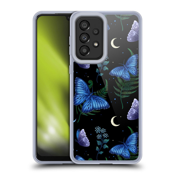 Episodic Drawing Pattern Blue Morpho Butterfly Soft Gel Case for Samsung Galaxy A33 5G (2022)