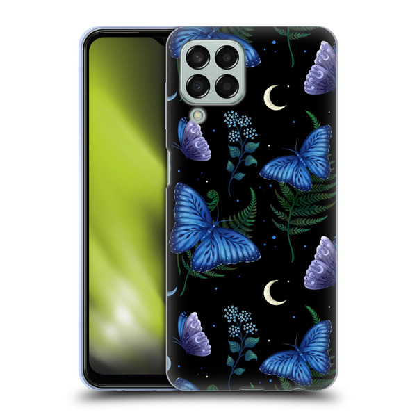 Episodic Drawing Pattern Blue Morpho Butterfly Soft Gel Case for Samsung Galaxy M33 (2022)