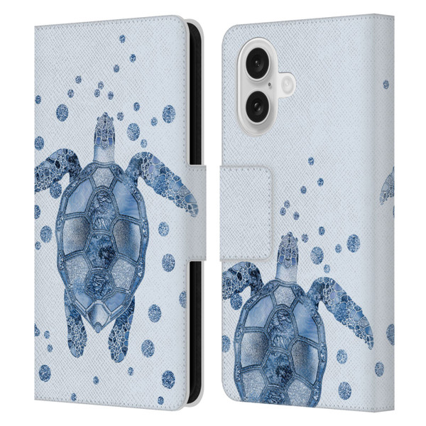 LebensArt Nature Turtle Leather Book Wallet Case Cover For Apple iPhone 16