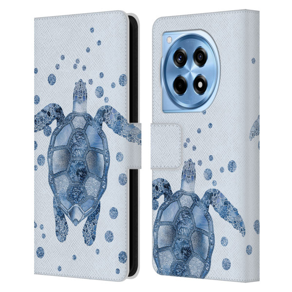 LebensArt Nature Turtle Leather Book Wallet Case Cover For OnePlus 12R