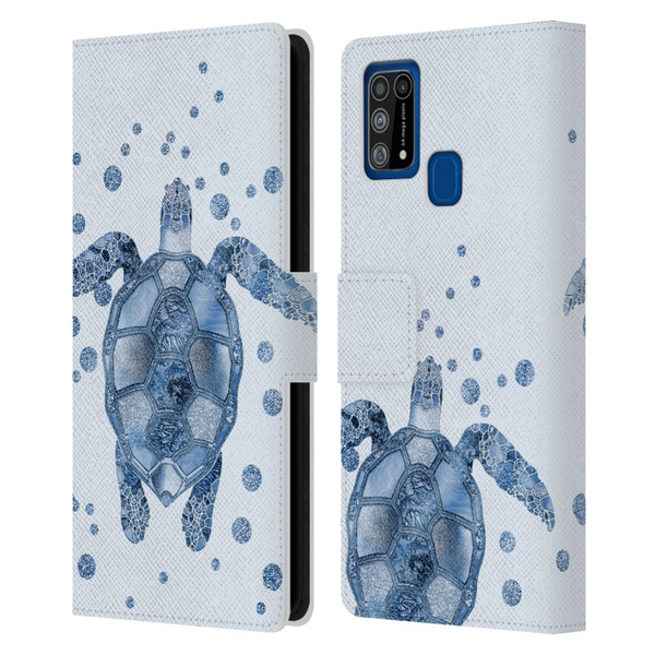LebensArt Nature Turtle Leather Book Wallet Case Cover For Samsung Galaxy M31 (2020)