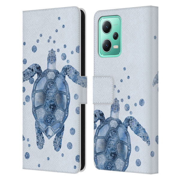 LebensArt Nature Turtle Leather Book Wallet Case Cover For Xiaomi Redmi Note 12 5G