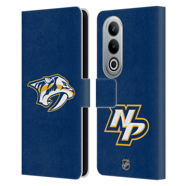 NHL Nashville Predators Plain Leather Book Wallet Case Cover For OPPO OnePlus Ace 3V 5G