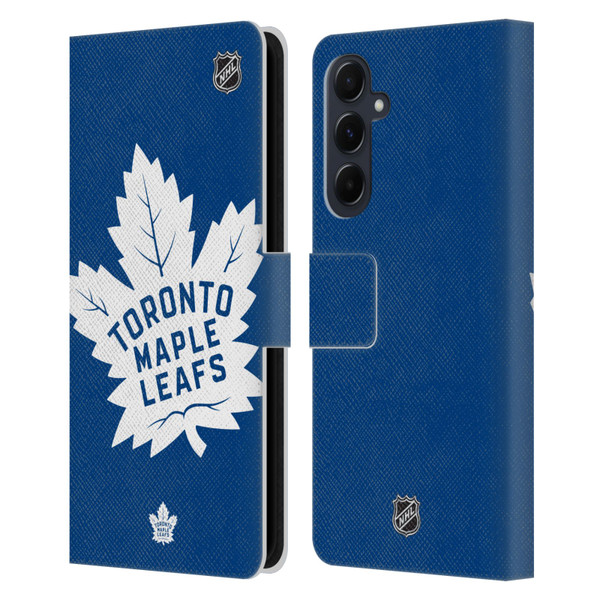 NHL Toronto Maple Leafs Oversized Leather Book Wallet Case Cover For Samsung Galaxy A55 5G