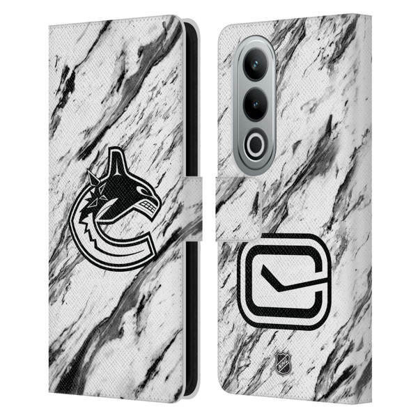 NHL Vancouver Canucks Marble Leather Book Wallet Case Cover For OPPO OnePlus Ace 3V 5G