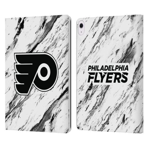NHL Philadelphia Flyers Marble Leather Book Wallet Case Cover For Apple iPad Air 13 2024