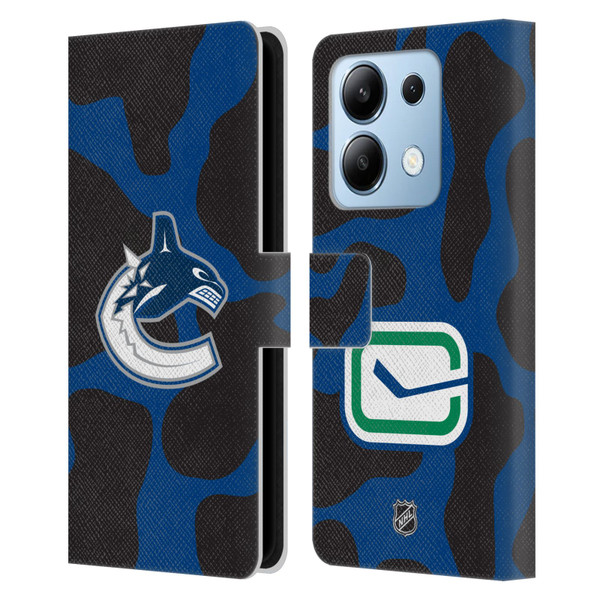 NHL Vancouver Canucks Cow Pattern Leather Book Wallet Case Cover For Xiaomi Redmi Note 13/13 Pro 5G