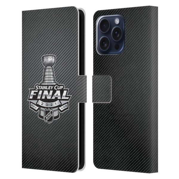 NHL 2021 Stanley Cup Final Stripes Leather Book Wallet Case Cover For Apple iPhone 16 Pro Max