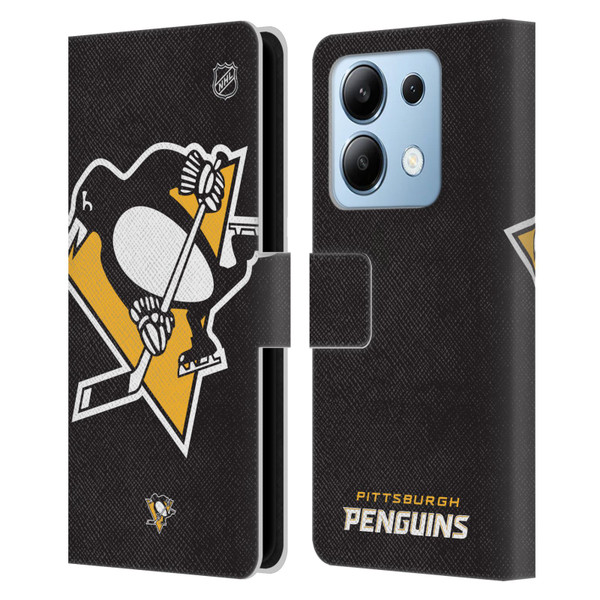 NHL Pittsburgh Penguins Oversized Leather Book Wallet Case Cover For Xiaomi Redmi Note 13/13 Pro 5G