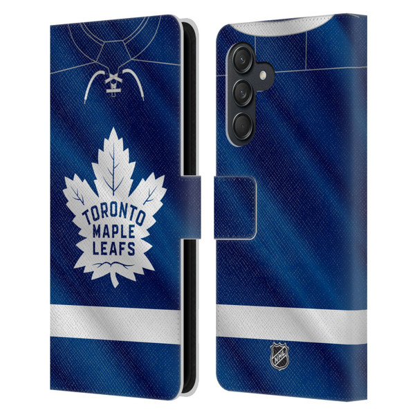 NHL Toronto Maple Leafs Jersey Leather Book Wallet Case Cover For Samsung Galaxy M55 5G
