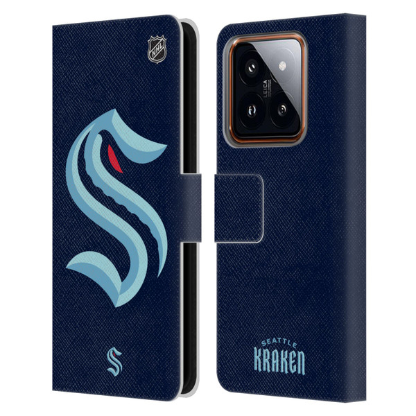 NHL Seattle Kraken Oversized Leather Book Wallet Case Cover For Xiaomi 14