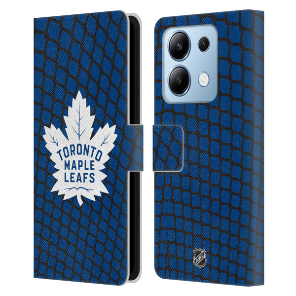 NHL Toronto Maple Leafs Net Pattern Leather Book Wallet Case Cover For Xiaomi Redmi Note 13/13 Pro 5G