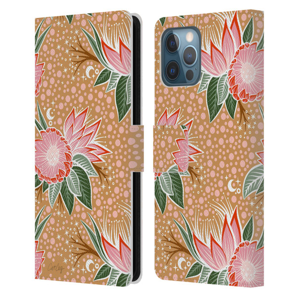 Cat Coquillette Tropical Wildlife Protea Bloom Leather Book Wallet Case Cover For Apple iPhone 12 Pro Max