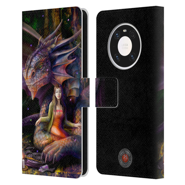 Anne Stokes Mix Fantasy Art Spirit Dragon Leather Book Wallet Case Cover For Huawei Mate 40 Pro 5G