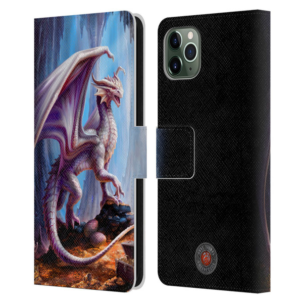 Anne Stokes Mix Fantasy Art Treasure Trove Leather Book Wallet Case Cover For Apple iPhone 11 Pro Max